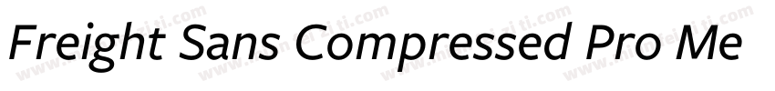 Freight Sans Compressed Pro Medium字体转换